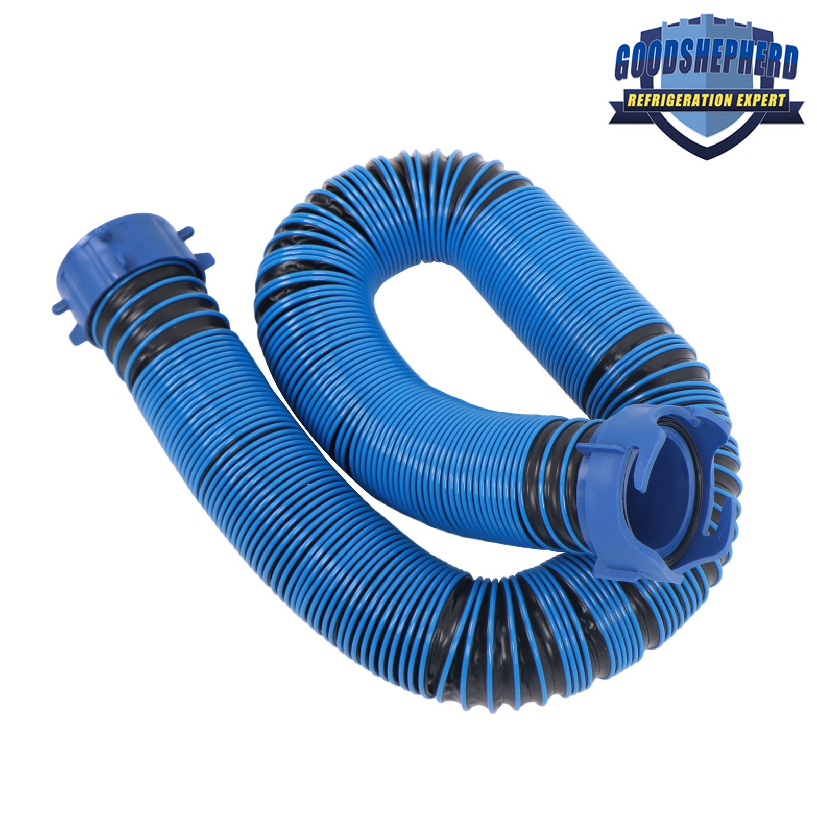 10 FT Camper RV Trailer Sewer Hose Kit&4-in-1 Adapter&Clear Elbow&Cap TPE/PVC