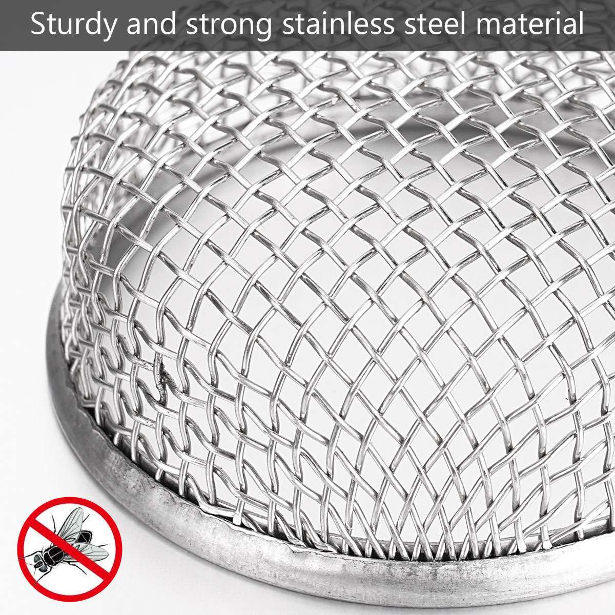 2Pcs For RV Furnace Vent Cover 2.8 inch Flying Insect Bug Screen Camper Heater
