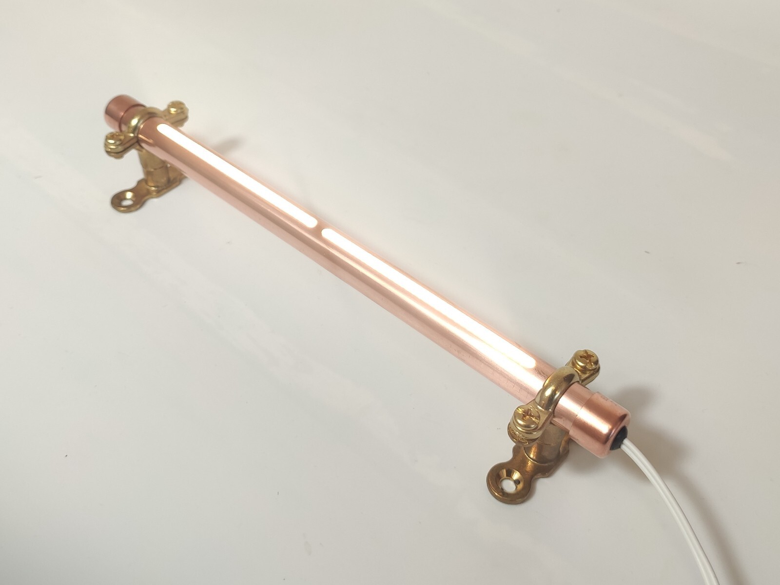 12V Continuous Beam LED Copper Light Fixture, Custom Length 12-40cm / 4-16inch.