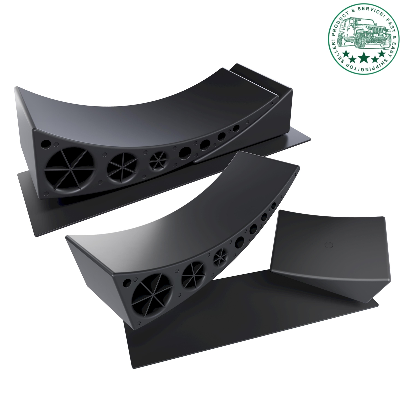 2Pk Camper Leveler Ramps Leveling Blocks 35000 lbs For Trailer RV Tandem Axle
