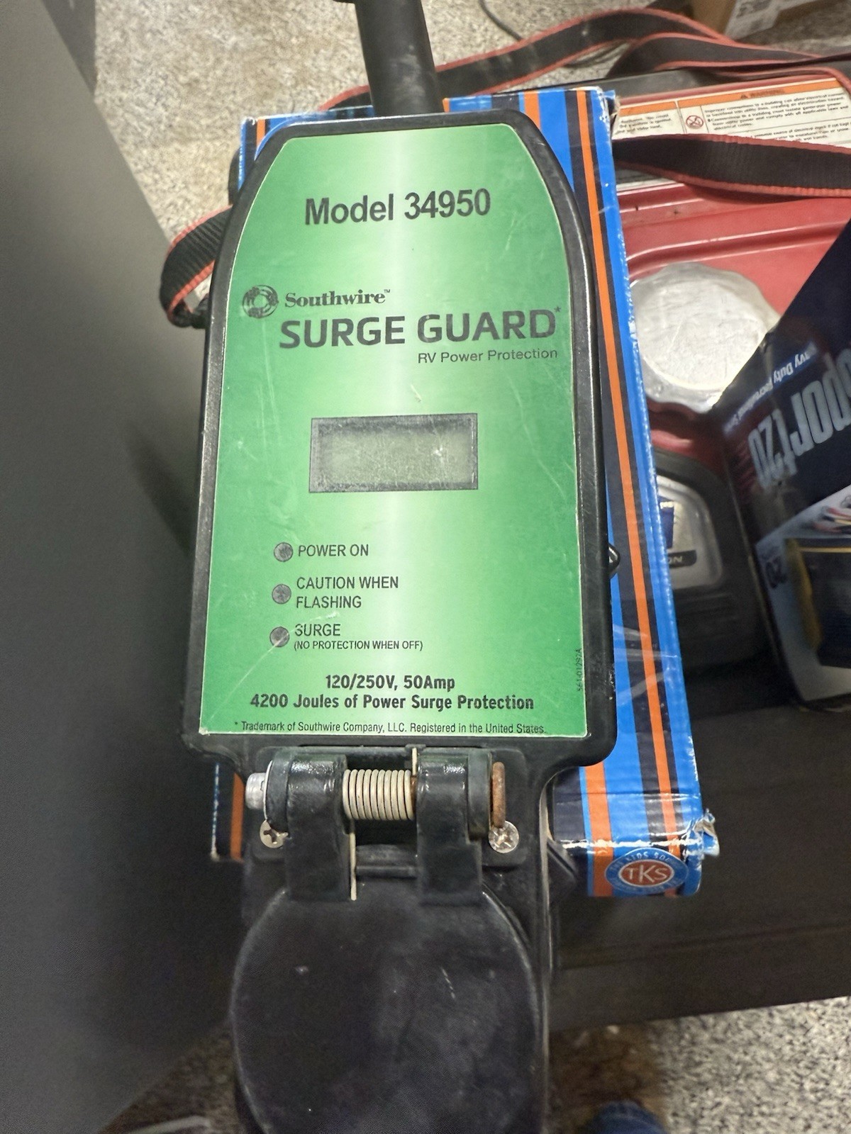Southwire Surge Guard 50 Amp Model 34950 RV Power Protection with LCD Display