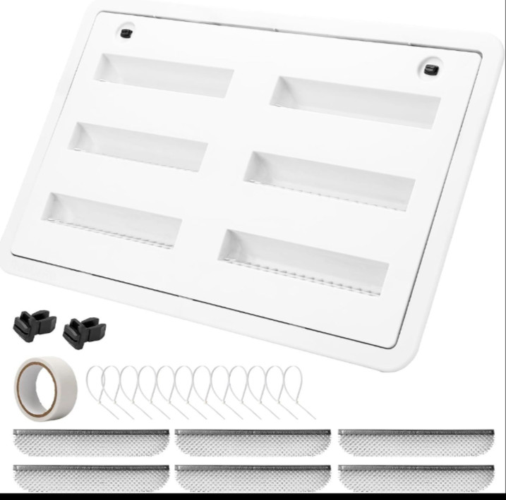 RVGUARD RV Refrigerator Vent 23-1/8″W x 15″H, Vent Cover Replacement for Camper