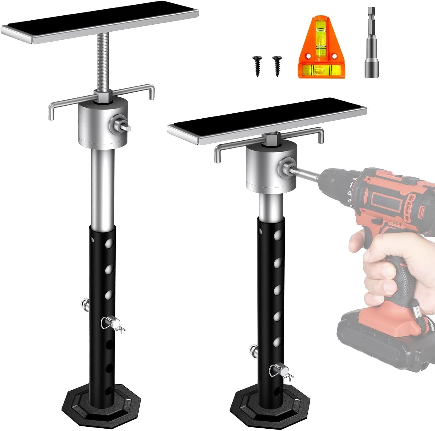 Heavy-Duty Adjustable Slide Out Support Jacks for RVs – 16″ to 36″ Height Range