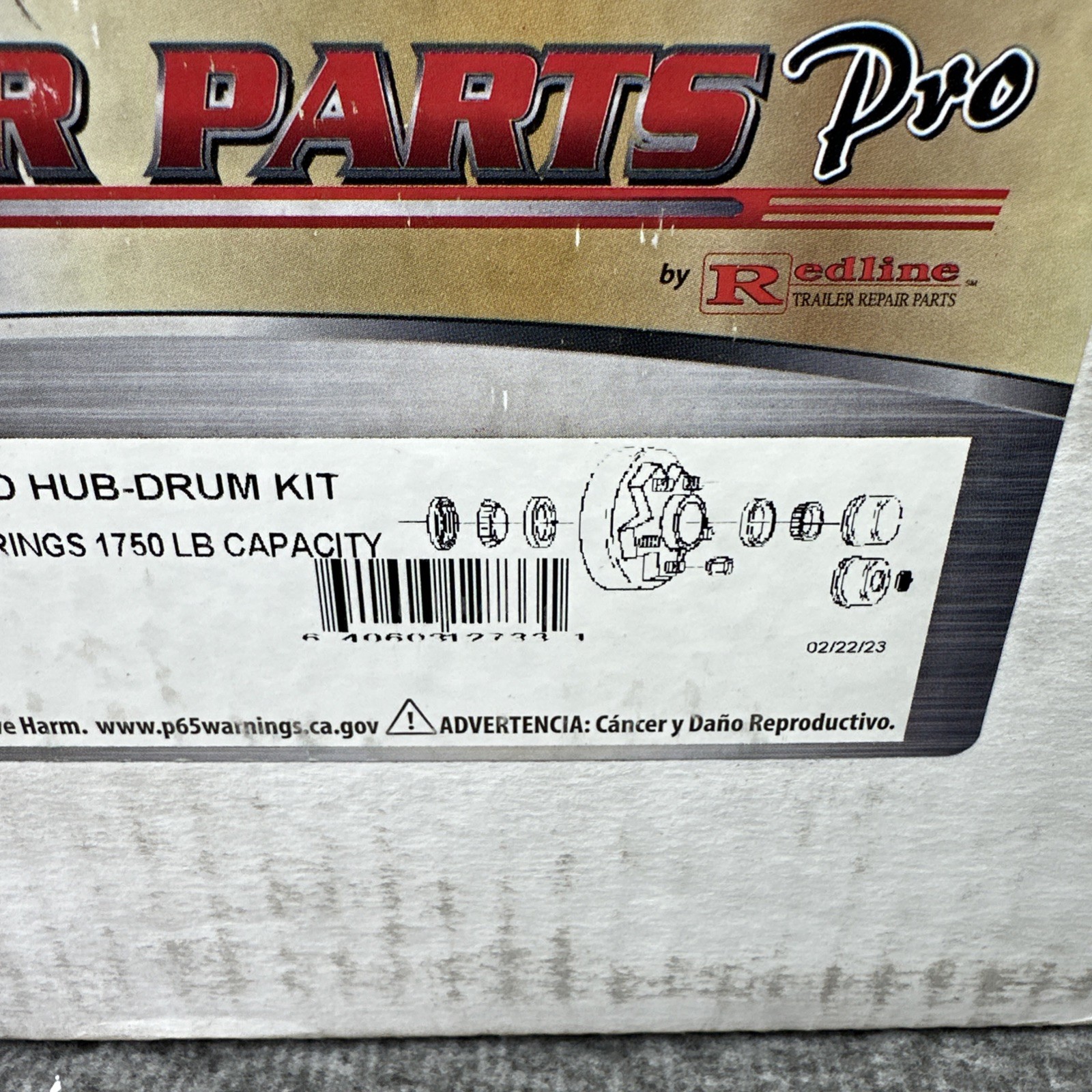 Trailer Parts Pro™ Complete Pre-Greased Hub-Drum Kit HD84546BX SEALED