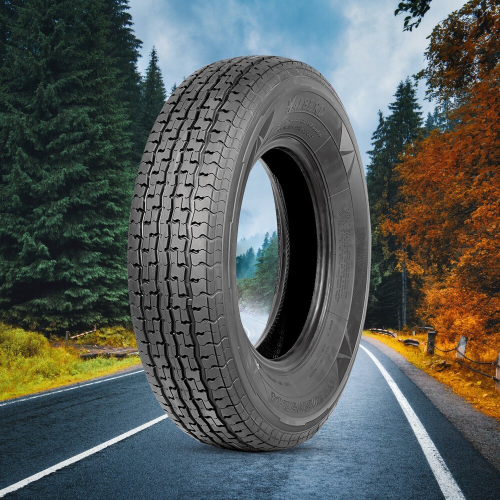 Premium ST205/75R14 Trailer Tire Radial 8Ply 205 75 14 Replacement Tubeless Tire