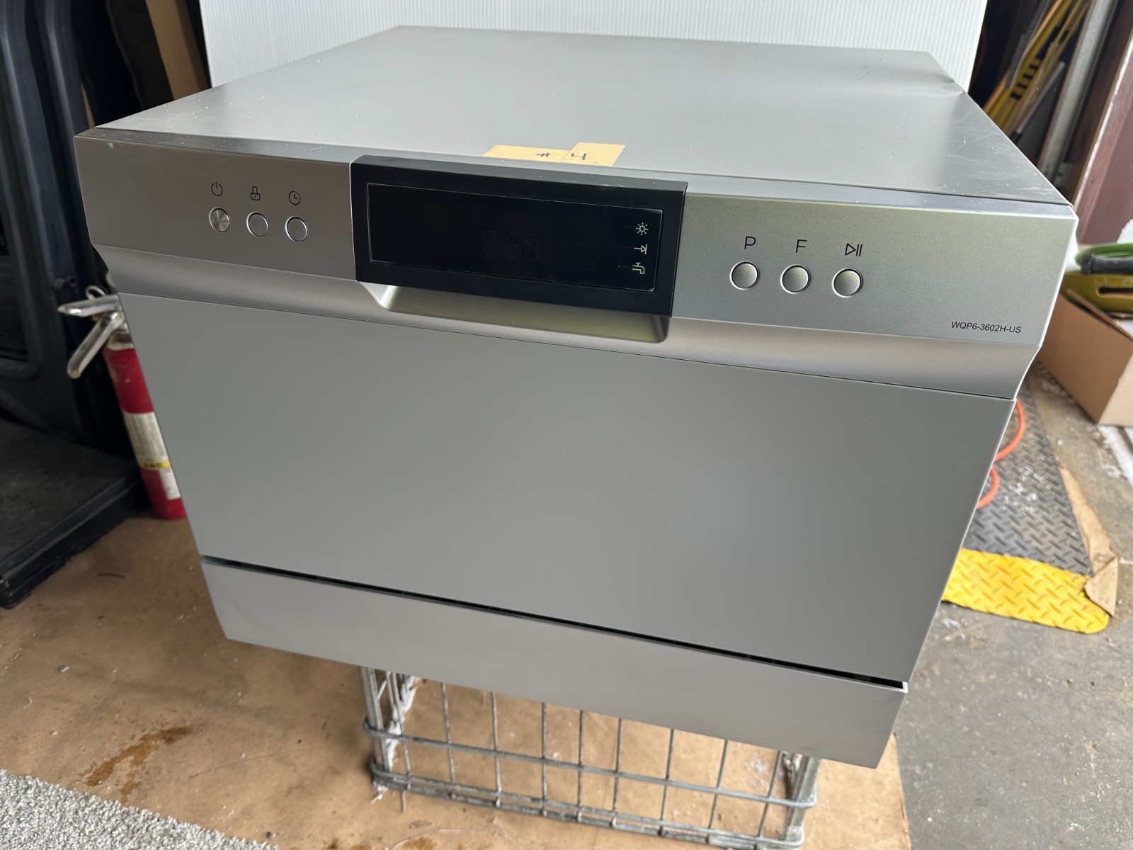 High Pointe 6 Place Compact Dishwasher Countertop RV Portable Silver LED