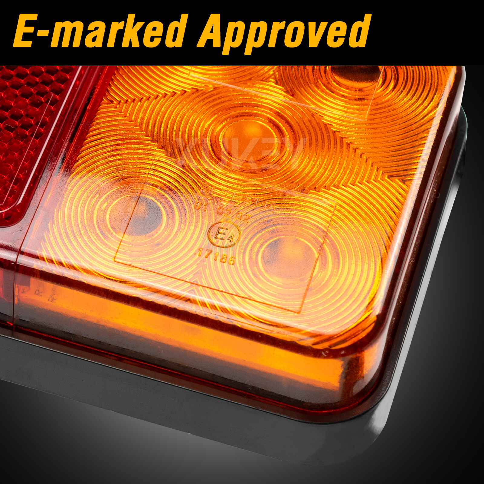 Rear Led Trailer Tail Light Boat Marker Truck Waterproof Indicator Turn Signal