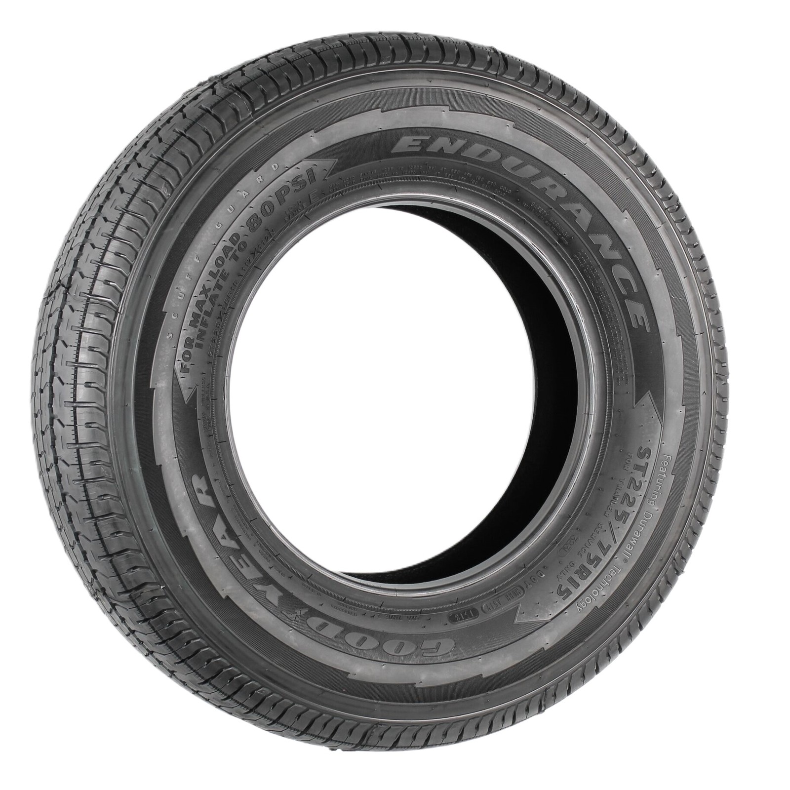 2-Pack Goodyear Trailer Tire Endurance ST225/75R15 225/75R15 Load Range E BSW