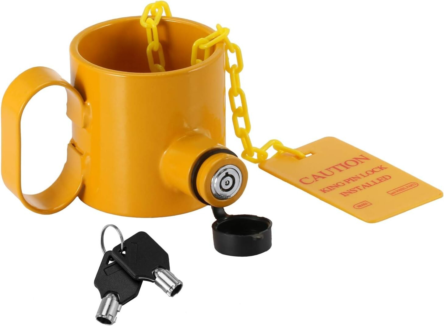 BOYISEN 5th Wheel King Pin Lock Solid Steel Anti Theft Fifth Wheel Hitch Lock