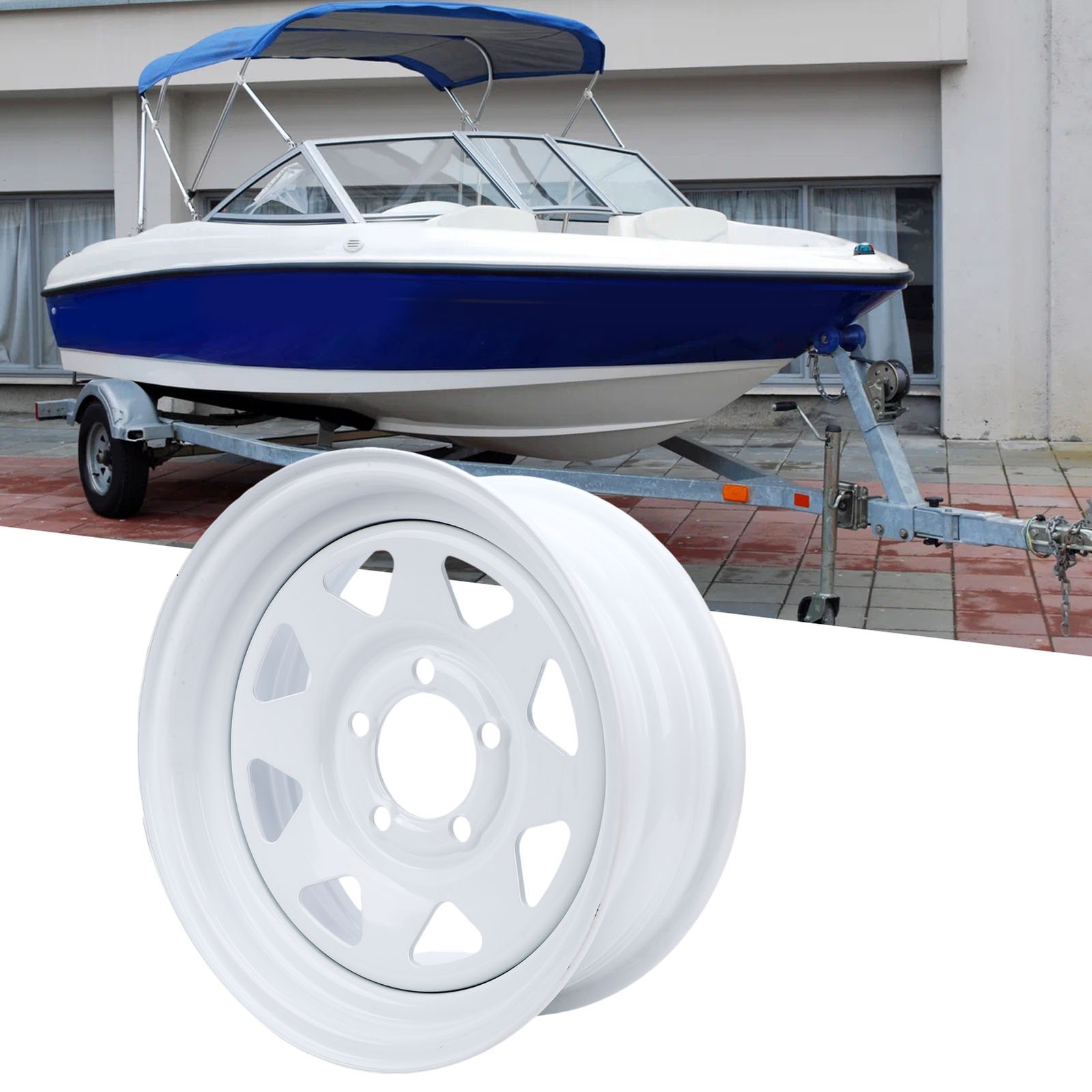 High Strength Steel Trailer Wheel Rim For Utility Cargo Boat Trailer