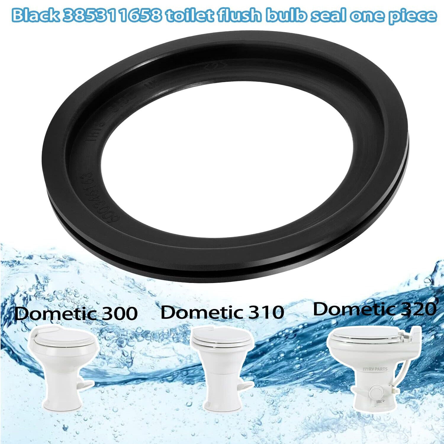 Toilet Flush Ball Seal For Dometic 300 310 320 385311658 Durable Leak-Proof//