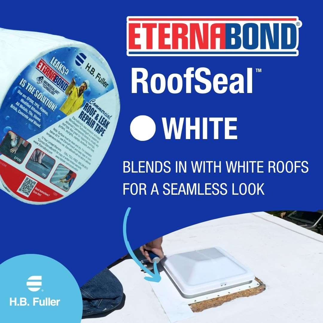 Multi-Surface Waterproof Tape 4cm x 25m Ideal for RV Roof Repair and Sealing