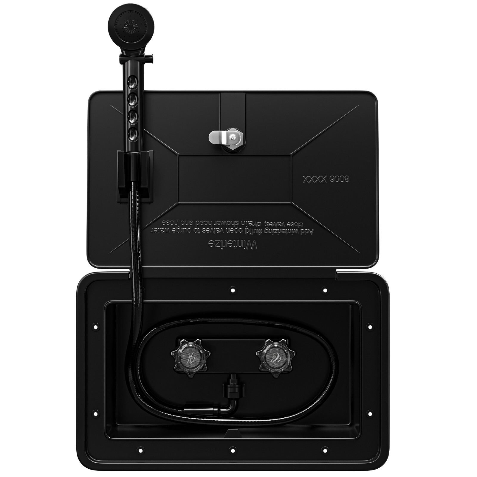 RV Exterior Shower Box Kit Cowboy Shower Outside Faucet with Lock NEW LCW