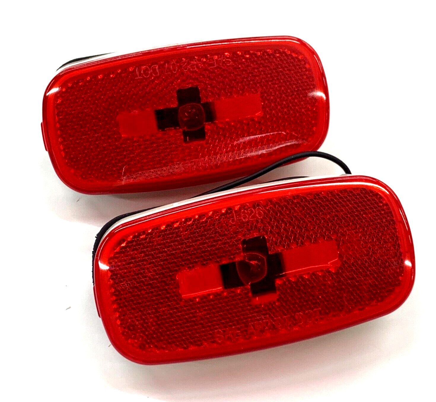 2 – RED Marker/ Clearance Light Incandescent RV Trailer Truck Free shipping