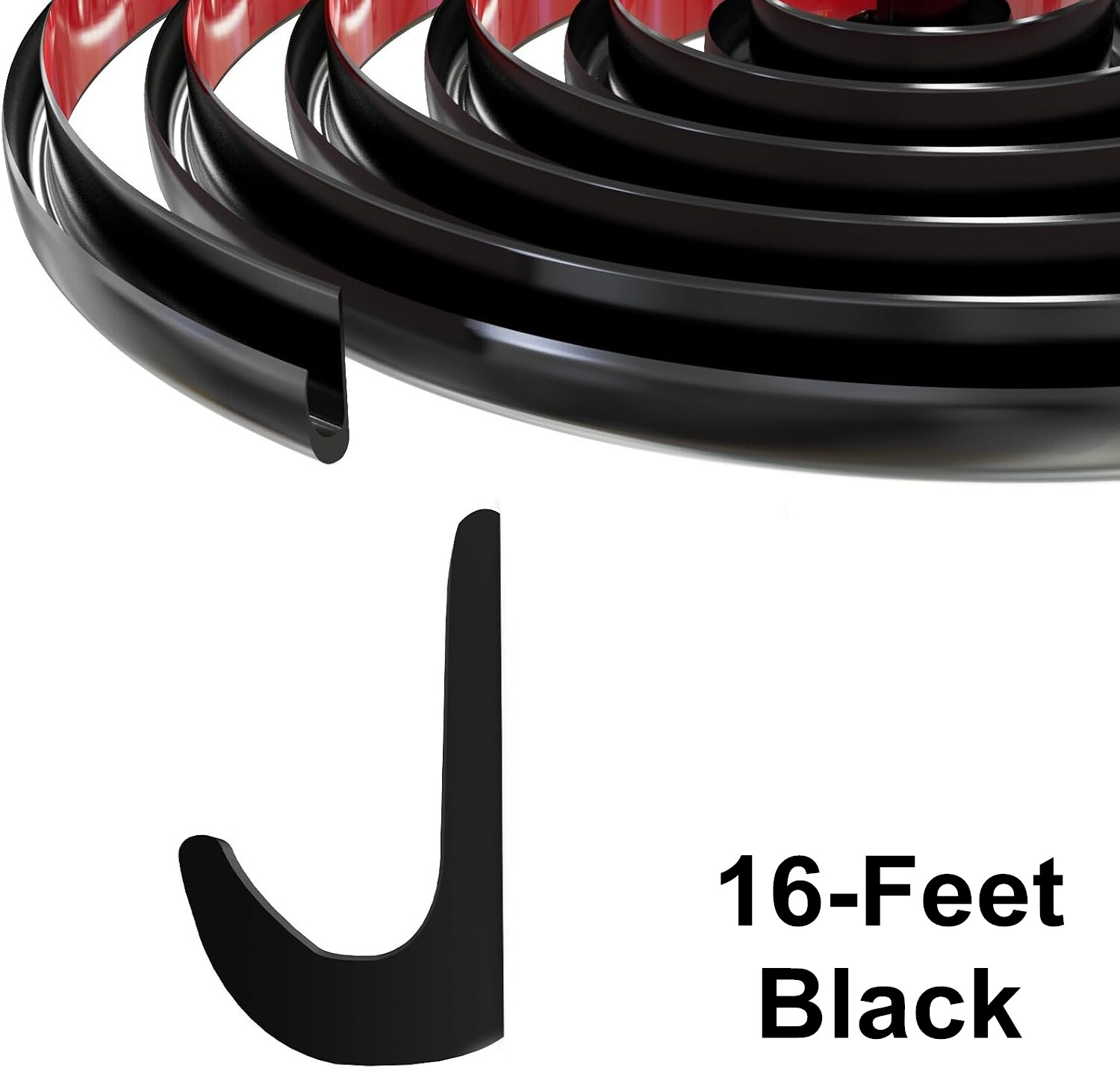 16/32FT RV Rain Gutter PVC Flexible Drip Rail Molding with Self-Adhesive Tape