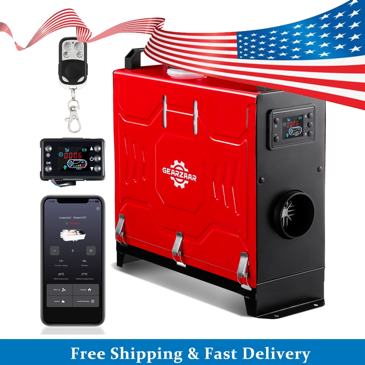 diesel heater lcd display for camper van garage Parking Diesel Heater