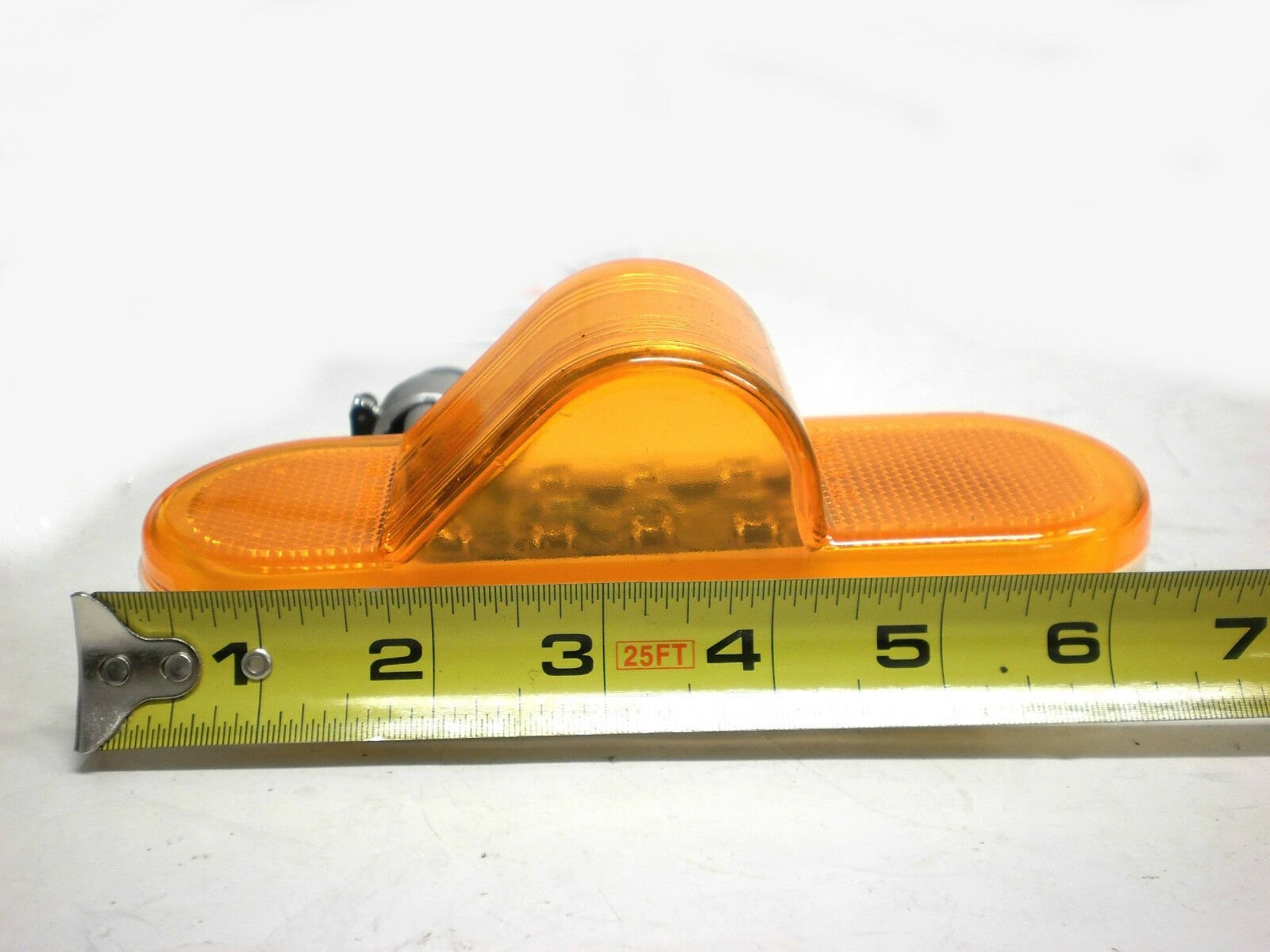 TWO – 6″ Amber LED Mid Ship Lights Multi Function Park Turn Trailer Truck Semi