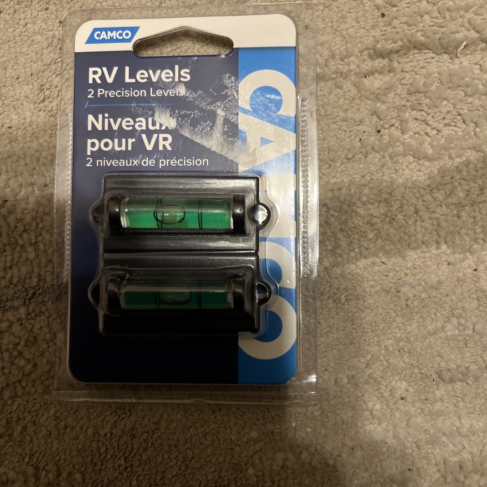 RV Stick On Levels 2 Pack Vial Levels Camco #25523 NEW