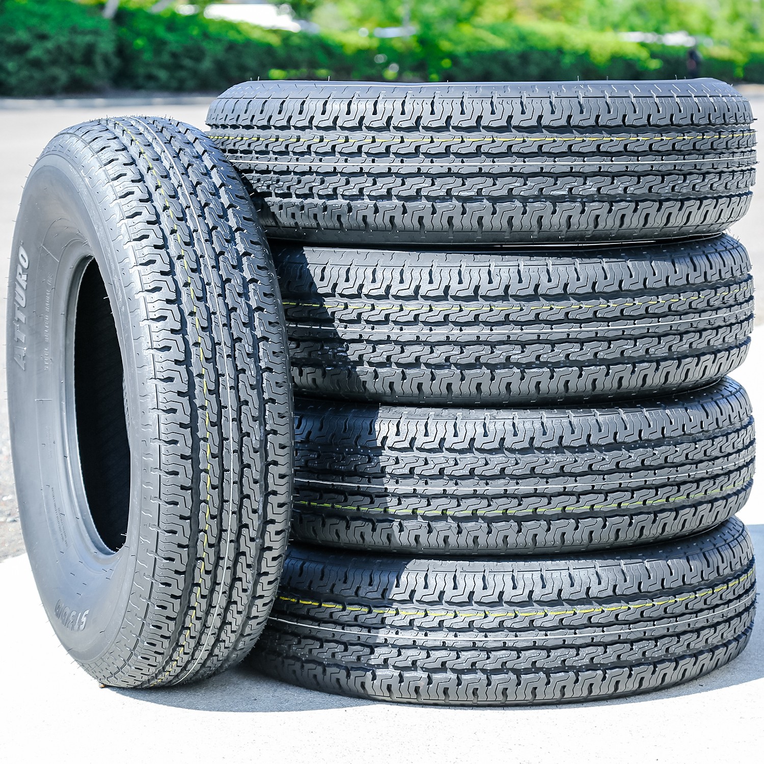 4 Tires Atturo ST300 ST 205/75R14 Load D 8 Ply Trailer