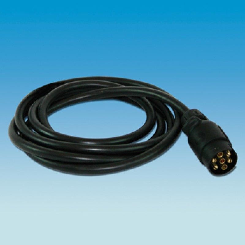 Towing Plug 7 Pin N Type Black Pre-Wired 3 Meter Cable Car Tow Trailer Caravan