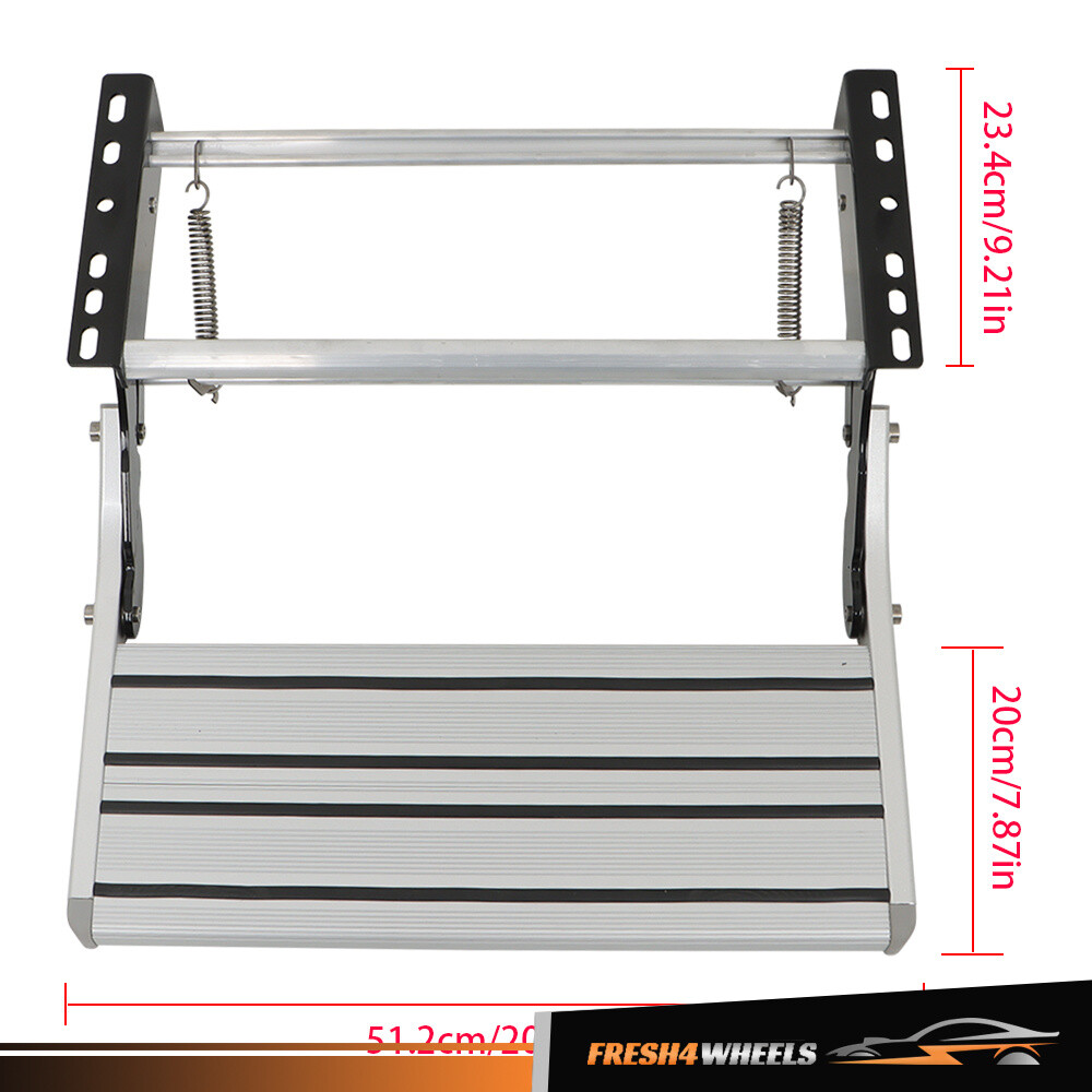 1 Step RV Camper Steps Compact One-Hand Expand or Collapse Manual Single Drop