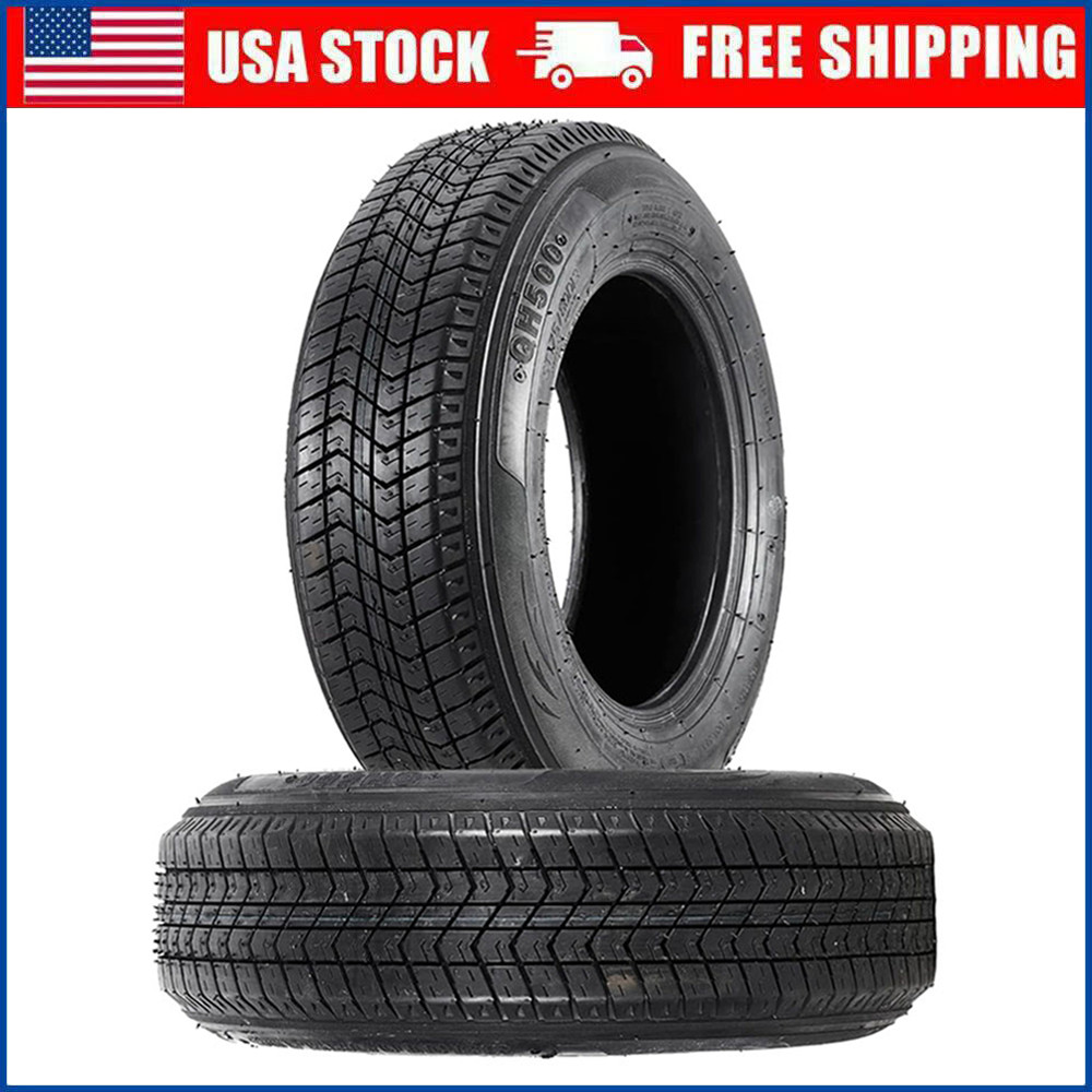 Set of 2 ST175/80D13 Trailer Tires 6Ply Load Range C 175 80 13 Heavy Duty Tyres