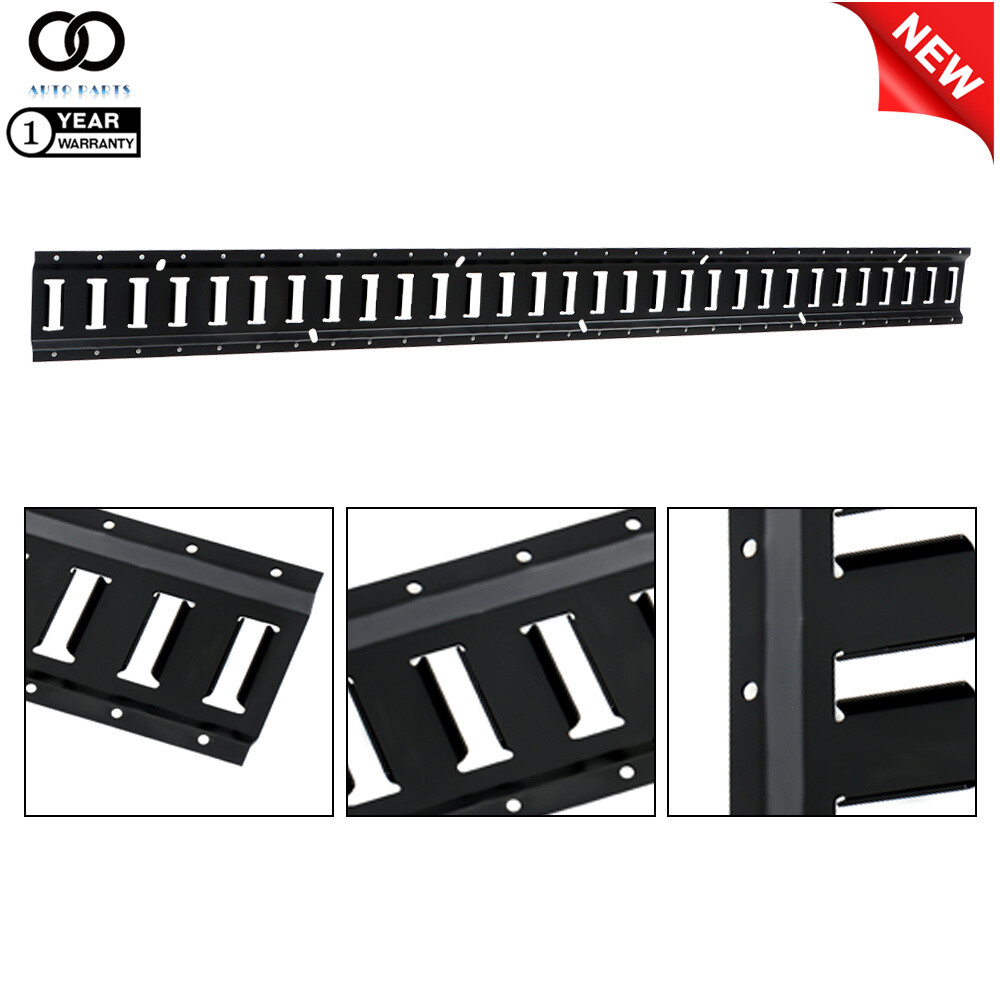 Stainless Steel E Track Tie Down Rail Kit 5′ 8Pcs ETrack Bar Rails Powder Coat