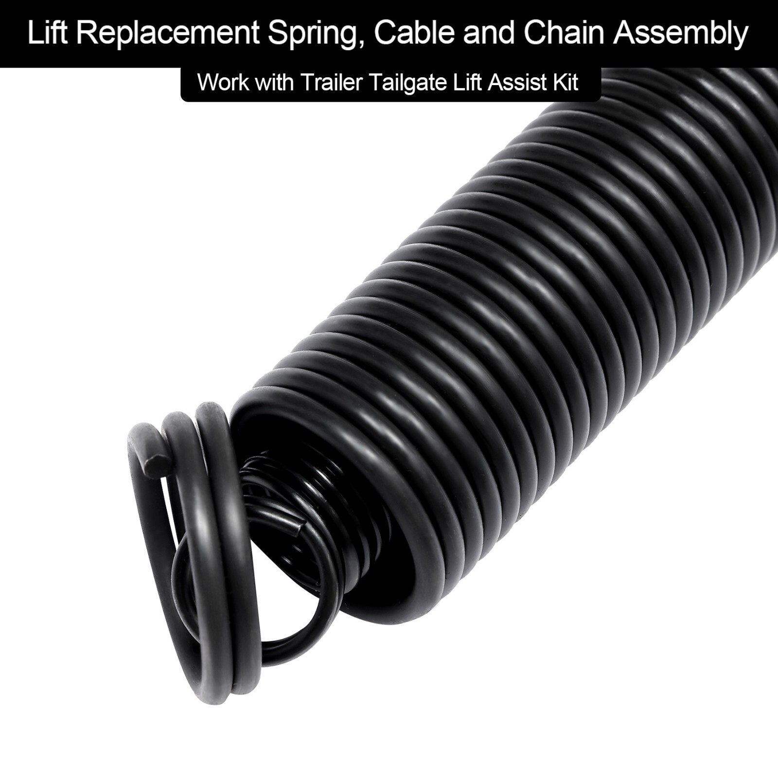 2X Utility Trailer Gate Lift Assist Springs Cable Kit For Gorilla-Lift Trailer