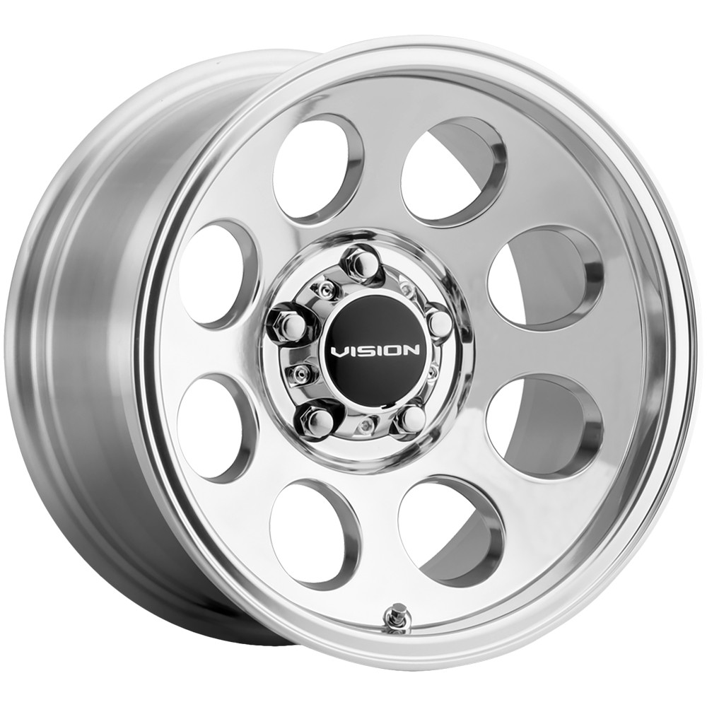 Vision 56VT Midway Trailer 15×6 5×5″ +0mm Polished Wheel Rim 15″ Inch