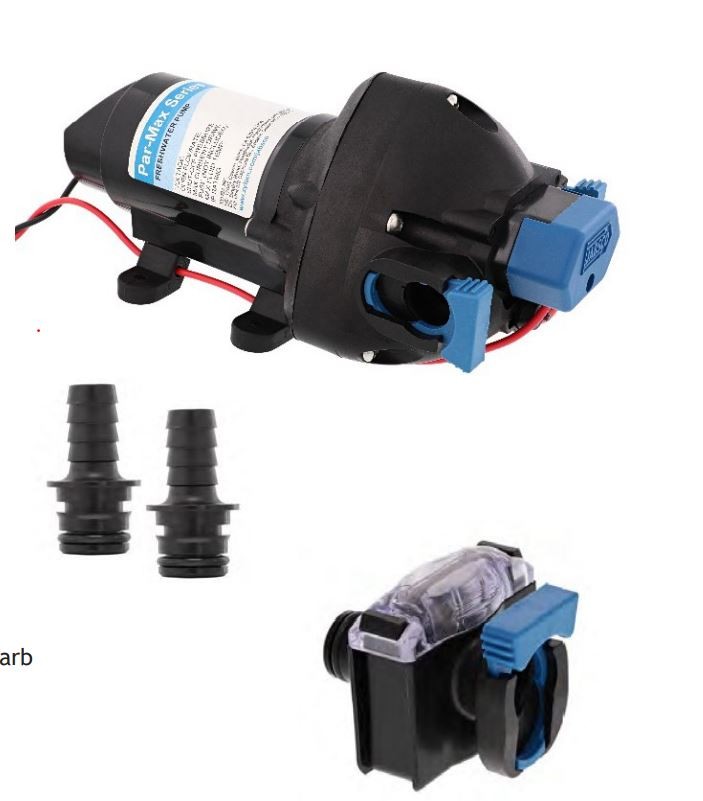 Jabsco 31395-4012-3A Fresh Water Pump Par-Max3 3 Gallon Per Minute