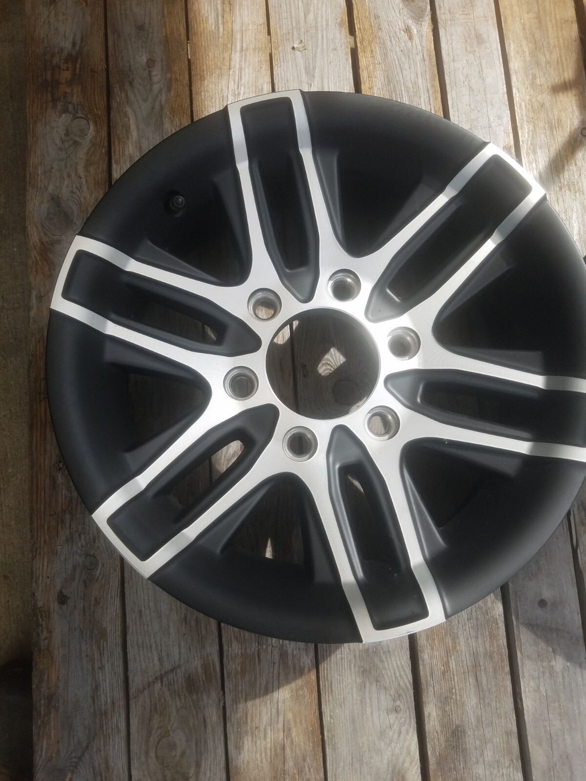 15X6 6×5.5 ALTITUDE ALUMINIUM MATTE BLACK TRAILER RV WHEEL-TRAILER CITY DIRECT *
