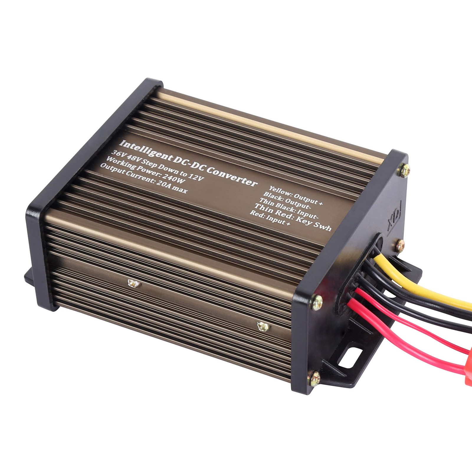 DC DC Converter 48V 36V to 12V 20A 240W Golf Cart RV Voltage Reducer