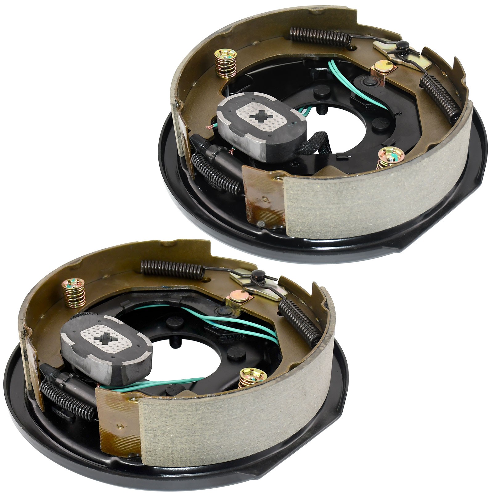For 3500lb axle 10″x2-1/4″ Electric Trailer Brake Assembly LH RH Pair B10 IN