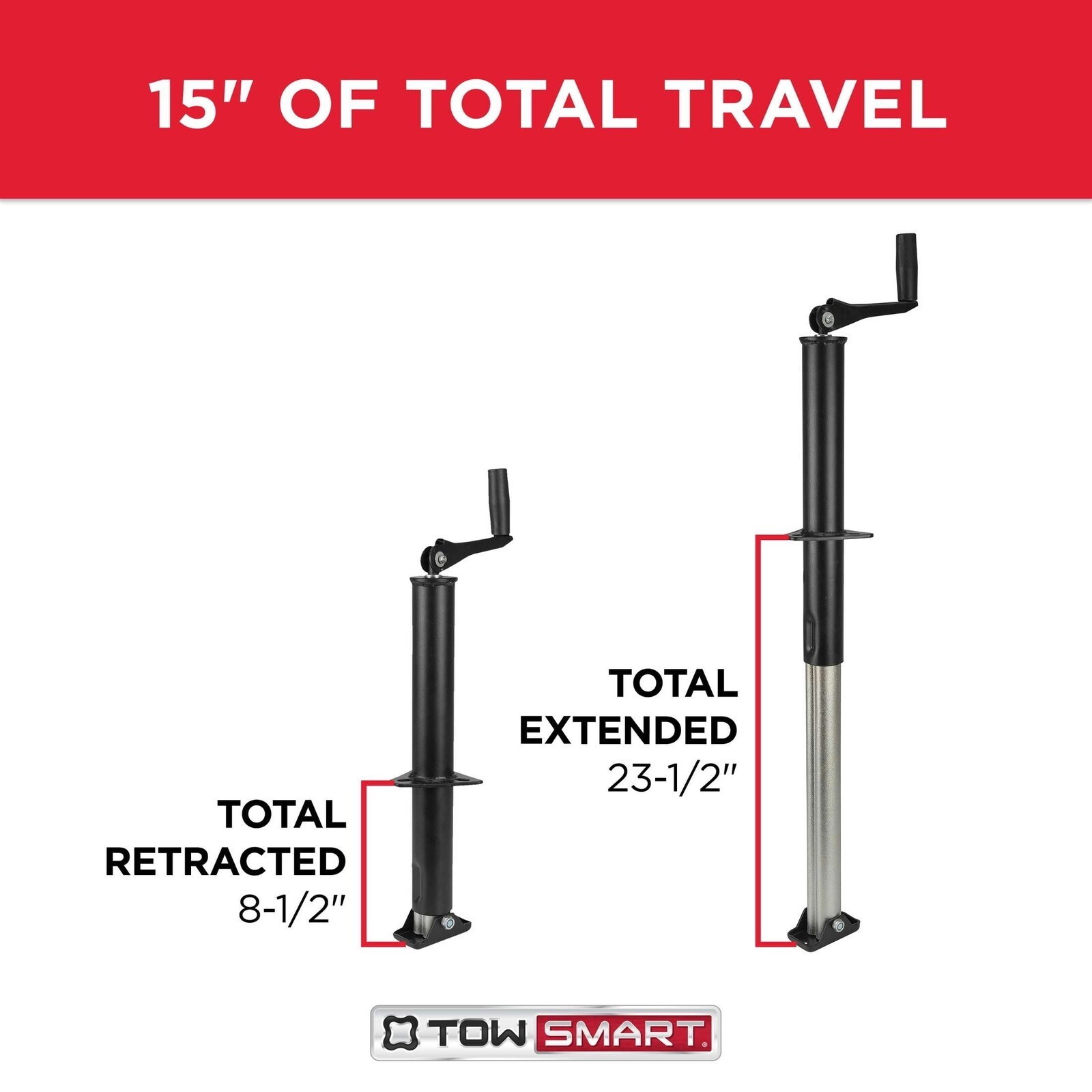 Top Wind A-Frame Jack 15in Lift 2000lb Car Corrosion-resistant Utility Trailers
