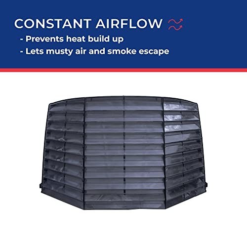 Super Tough Wind Resistant Roof Vent Cover – One Piece Design, Smoke Color