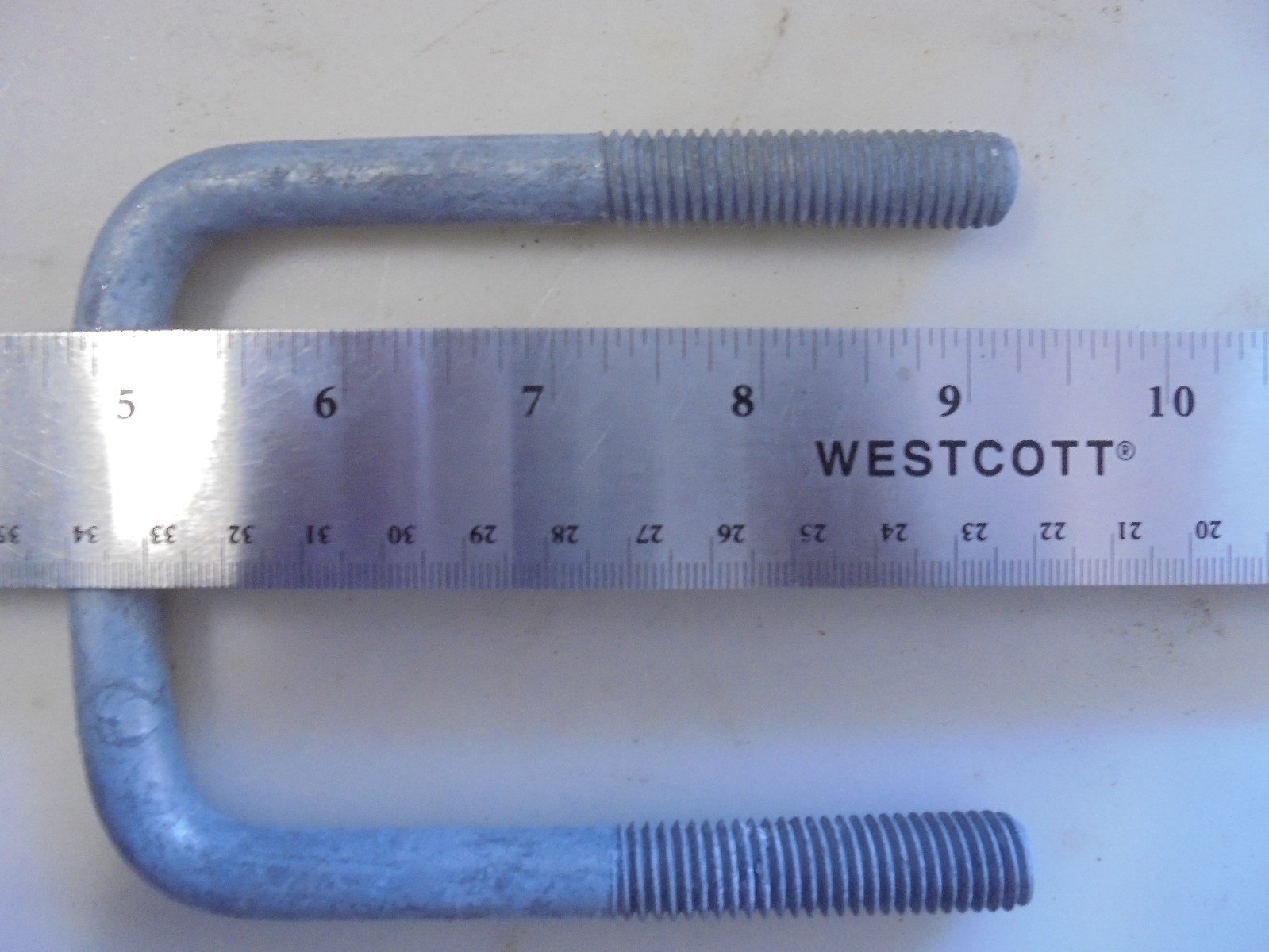 NEW(2) Boat Trailer U-Bolt Hot Dipped Galvanized Square 1/2″ Dia x 31/8″WX43/8″L