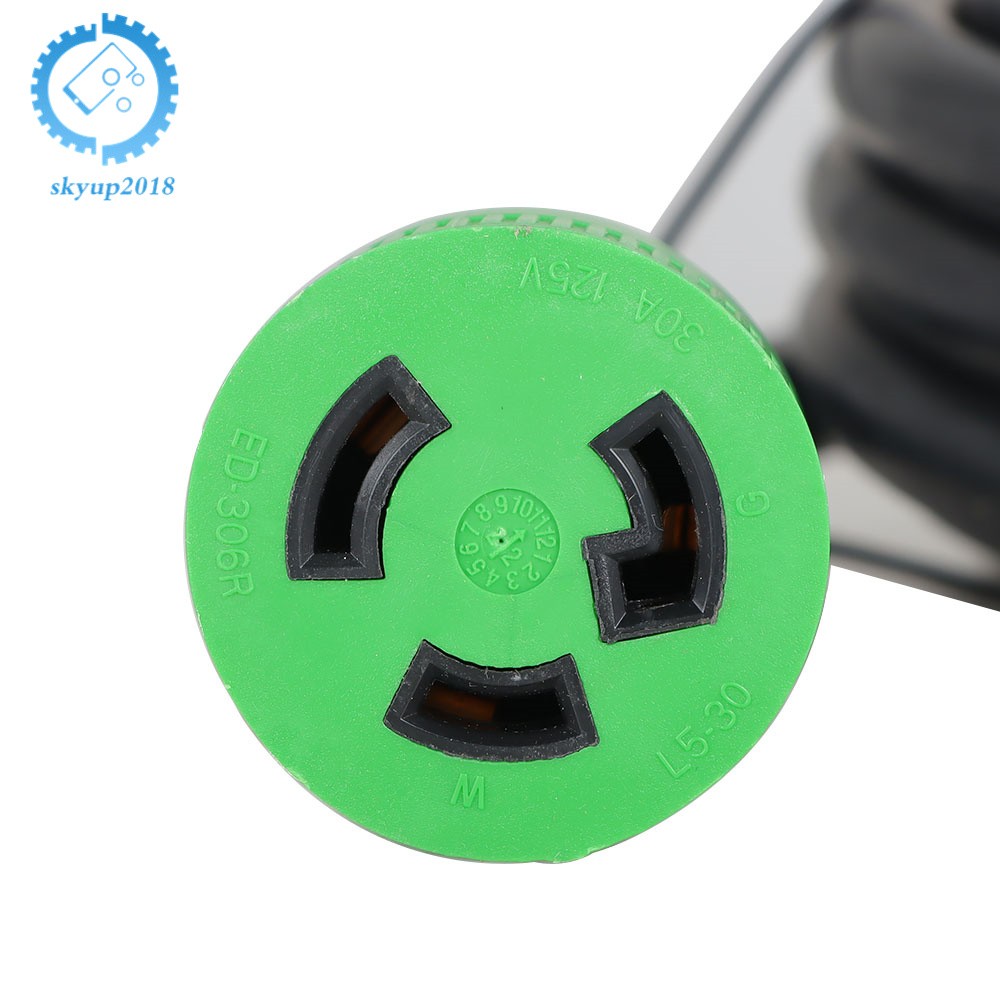 30 Amp 3 Prong NEMA L5-30P/L5-30R 10-100 Feet Generator Extension Cord