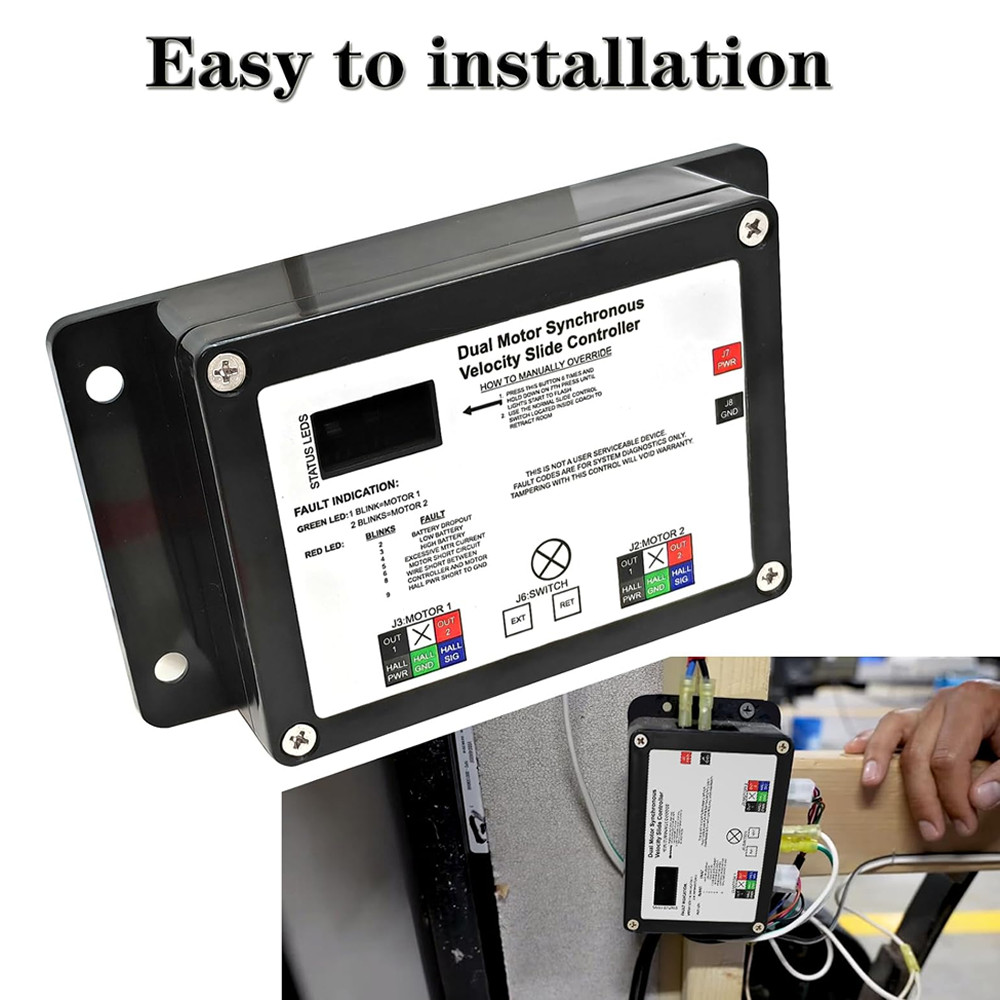 For Lippert 13398-D0 Dual Motor Synchronous Velocity Slide Controller V-Sync II