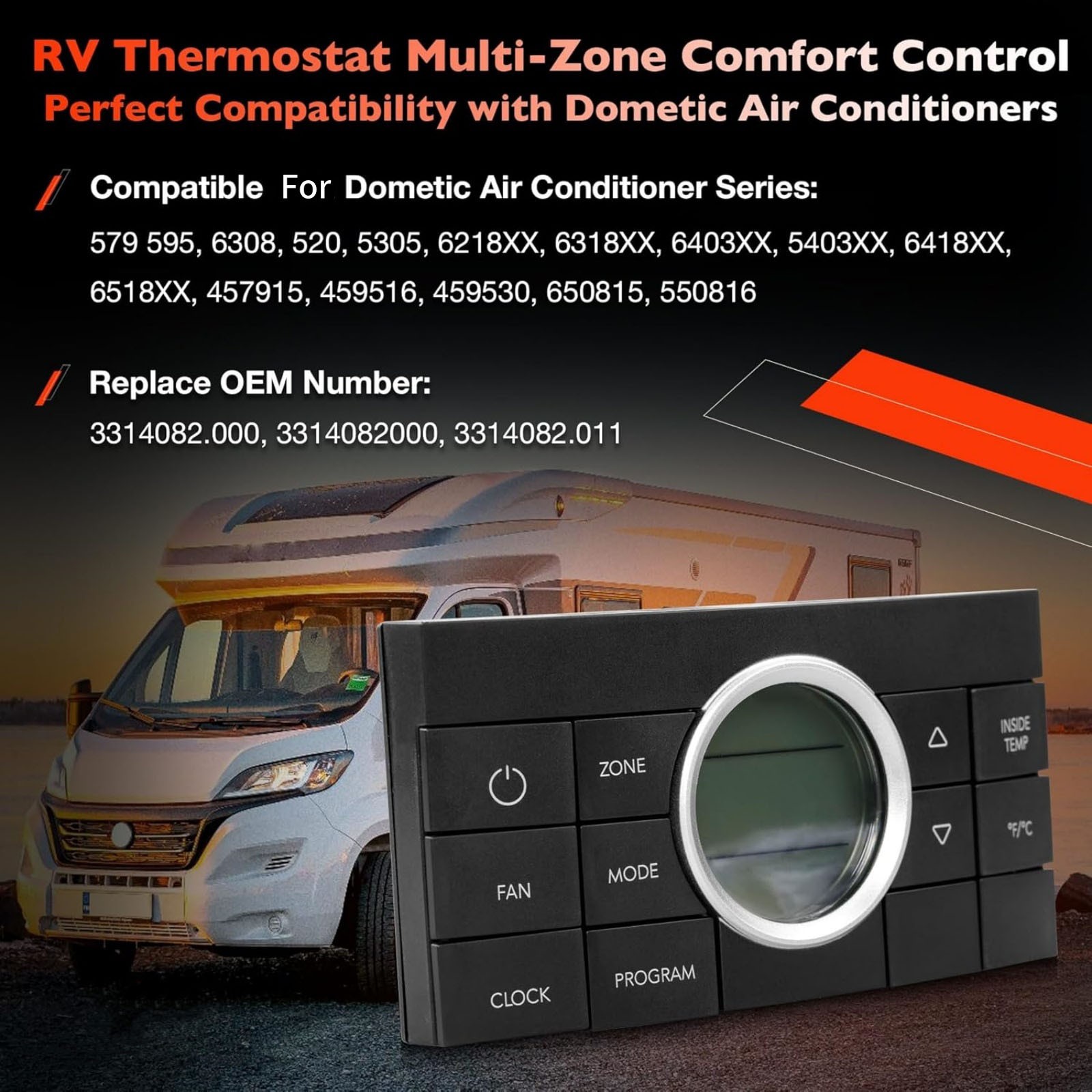 OEM 3314082.000 1× Dometic RV Multi-Zone Thermostat Comfort Control Center