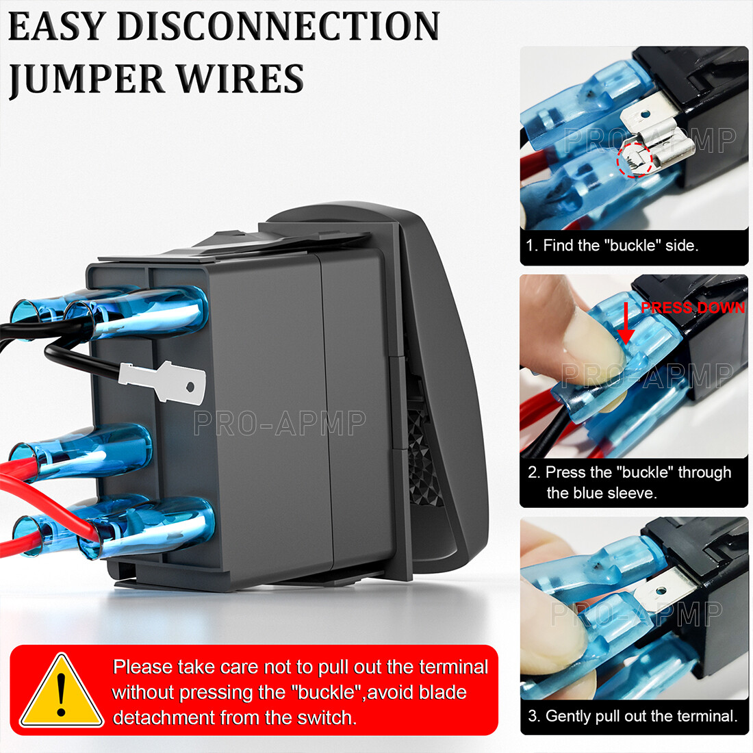 12V Blue Rocker Switch On-Off 46 Styles Customized 20A SPST/DPDT