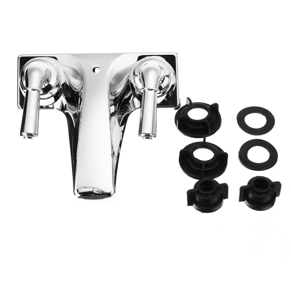 4inch Basin Sink Faucet Mixer Tap Sink Faucet Dual Handles For Bathroom RV US