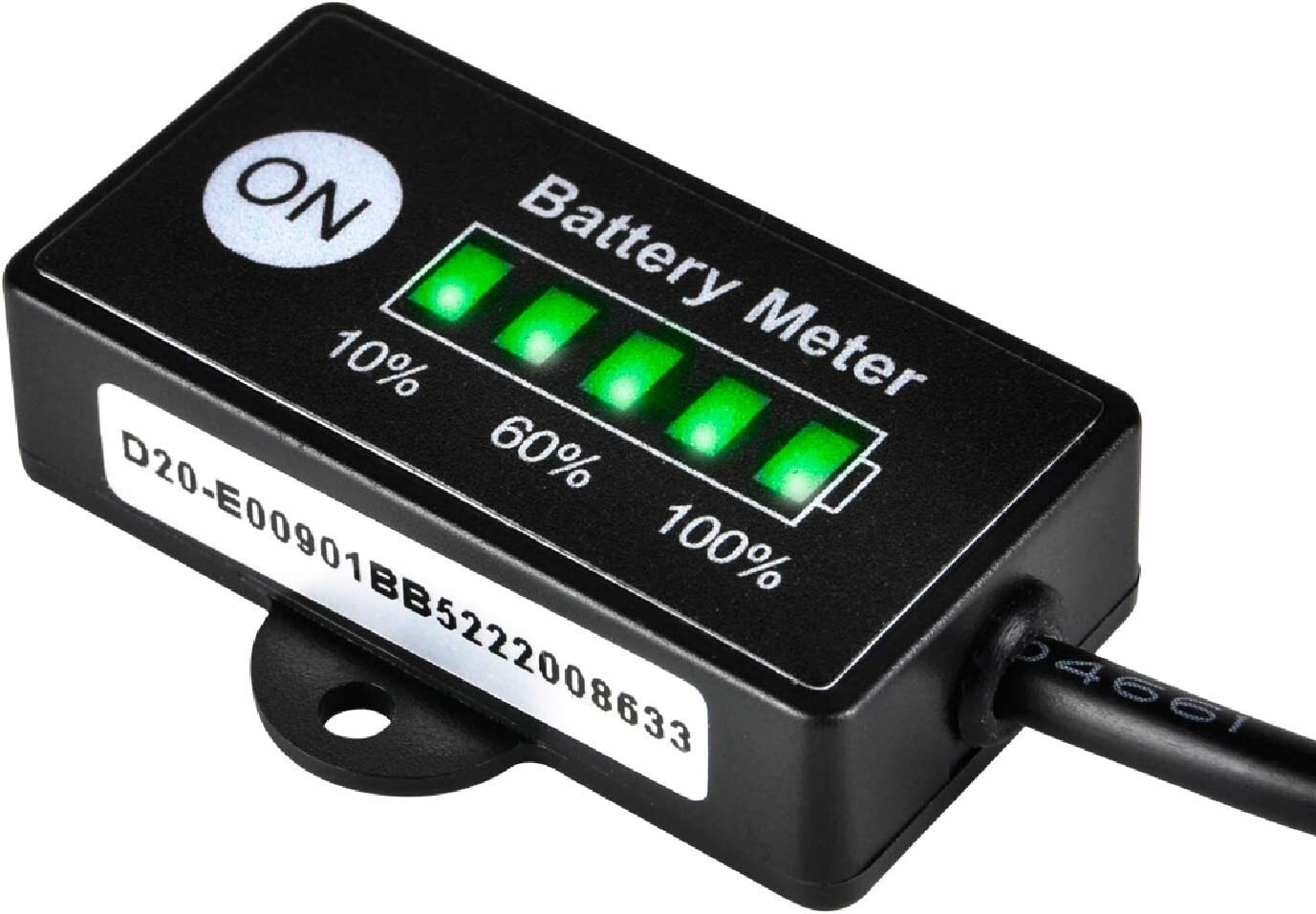 12/24V Battery Power Indicator Battery Charge Reminder Lead Acid For Golf Cart