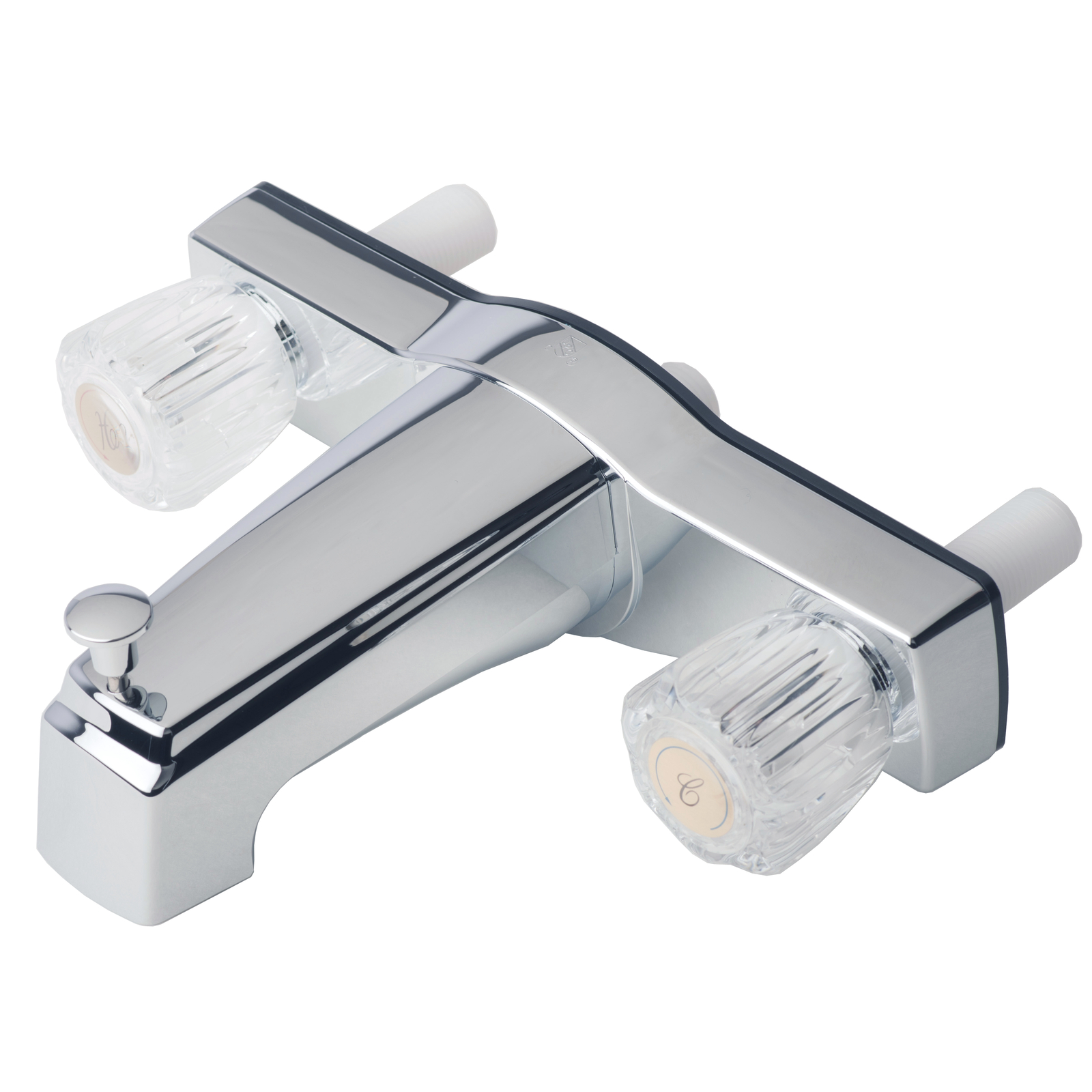 Mobile Home Two Handle 8″ Tub Shower Faucet Diverter Chrome Finish