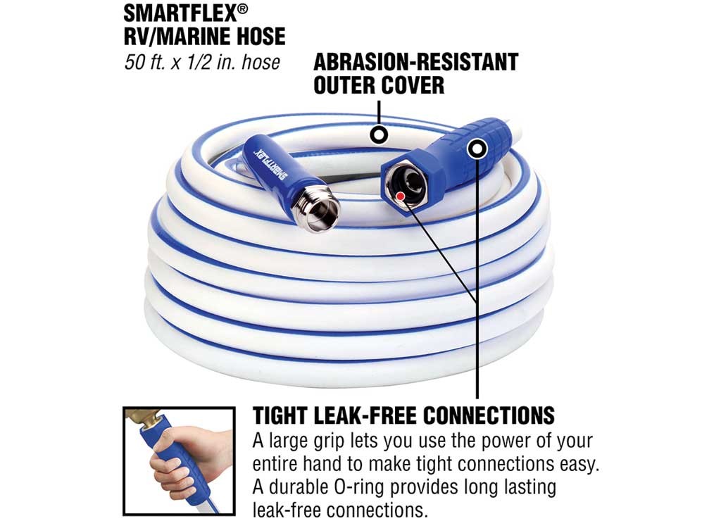 Flexzilla HSFRV450 SmartFlex RV/Marine Hose 1/2″ X 50′ GHT