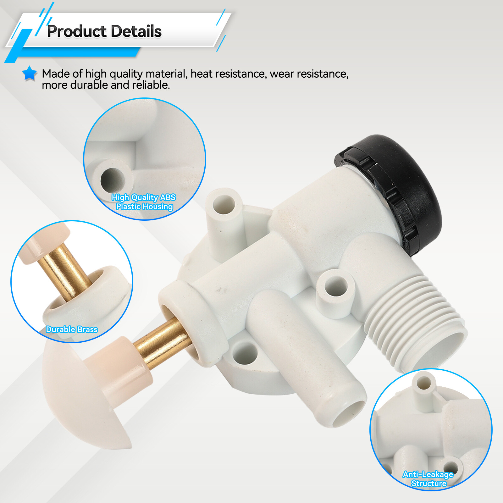 For Dometic Sealand 110 111 147 148 210 211 385314349 RV Toilet Water Valve Kit