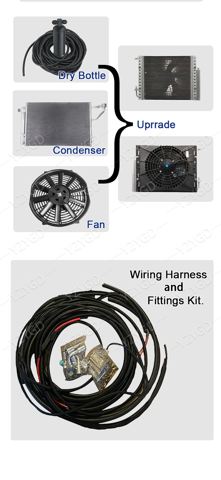 12V Cool&Heat A/C Kit Auto Car DC Universal Underdash Electric Air Conditioning