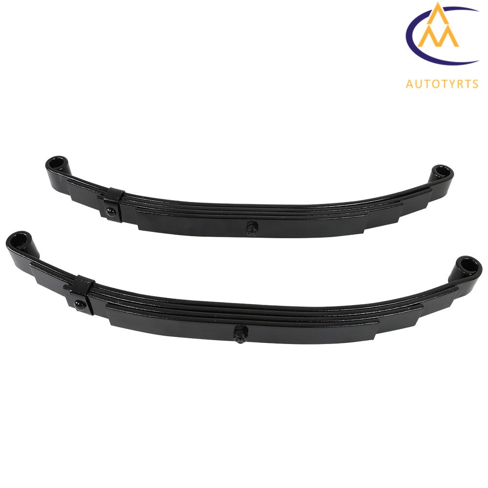 4 Sets Trailer Leaf Spring 4 Leaf Double Eye 2500 lbs Cap For 5000 lbs 5K Axle