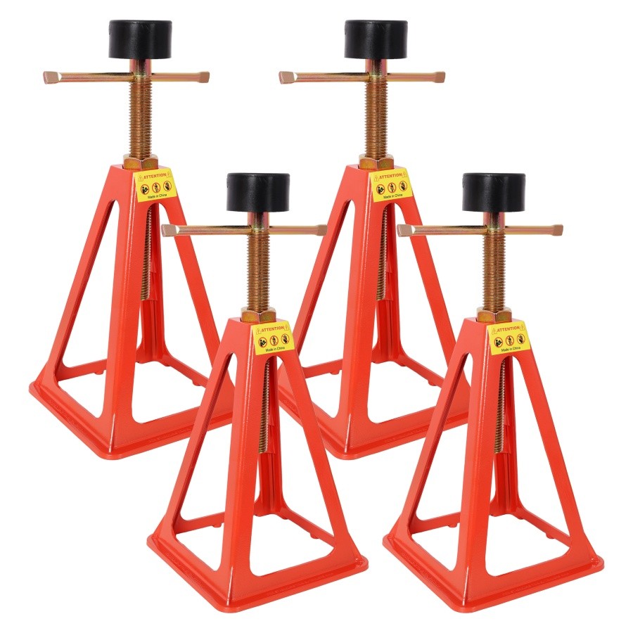 4x Stabilizer Jack Stand Red Aluminium Alloy Steel 3300 Lbs 11″-17″ RV Trailer
