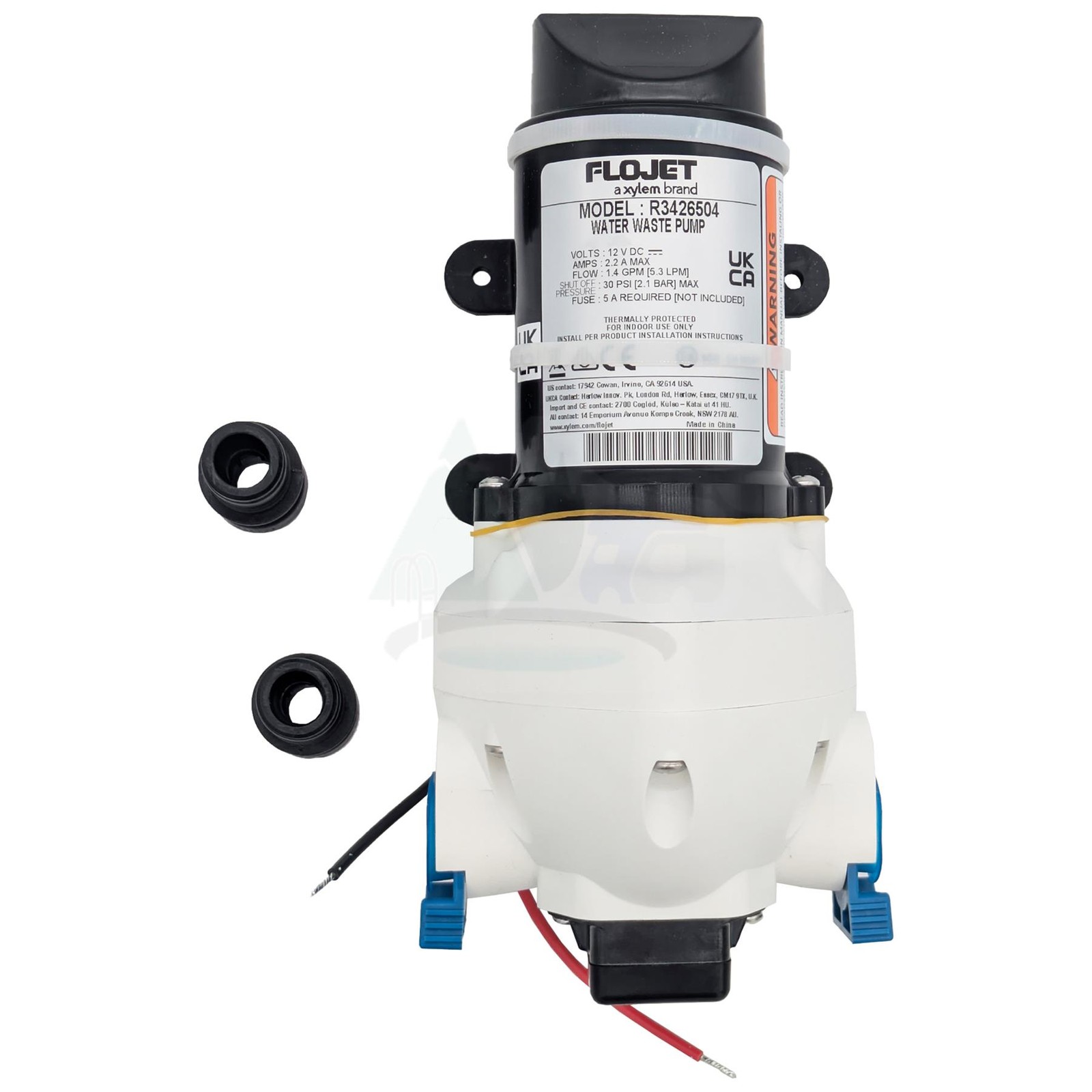 FLOJET 12V 30PSI AUTOMATIC SELF-PRIMING WATER PUMP FOR TRUMA SYSTEMS CAMPERVAN