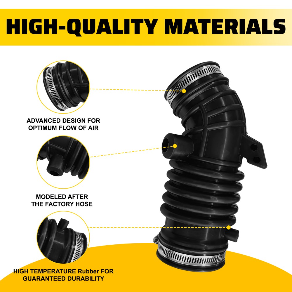 1-10xNew Engine Air Intake Rubber Hose With Clamp Fit Nissan Sentra 2000 L4 1.6L
